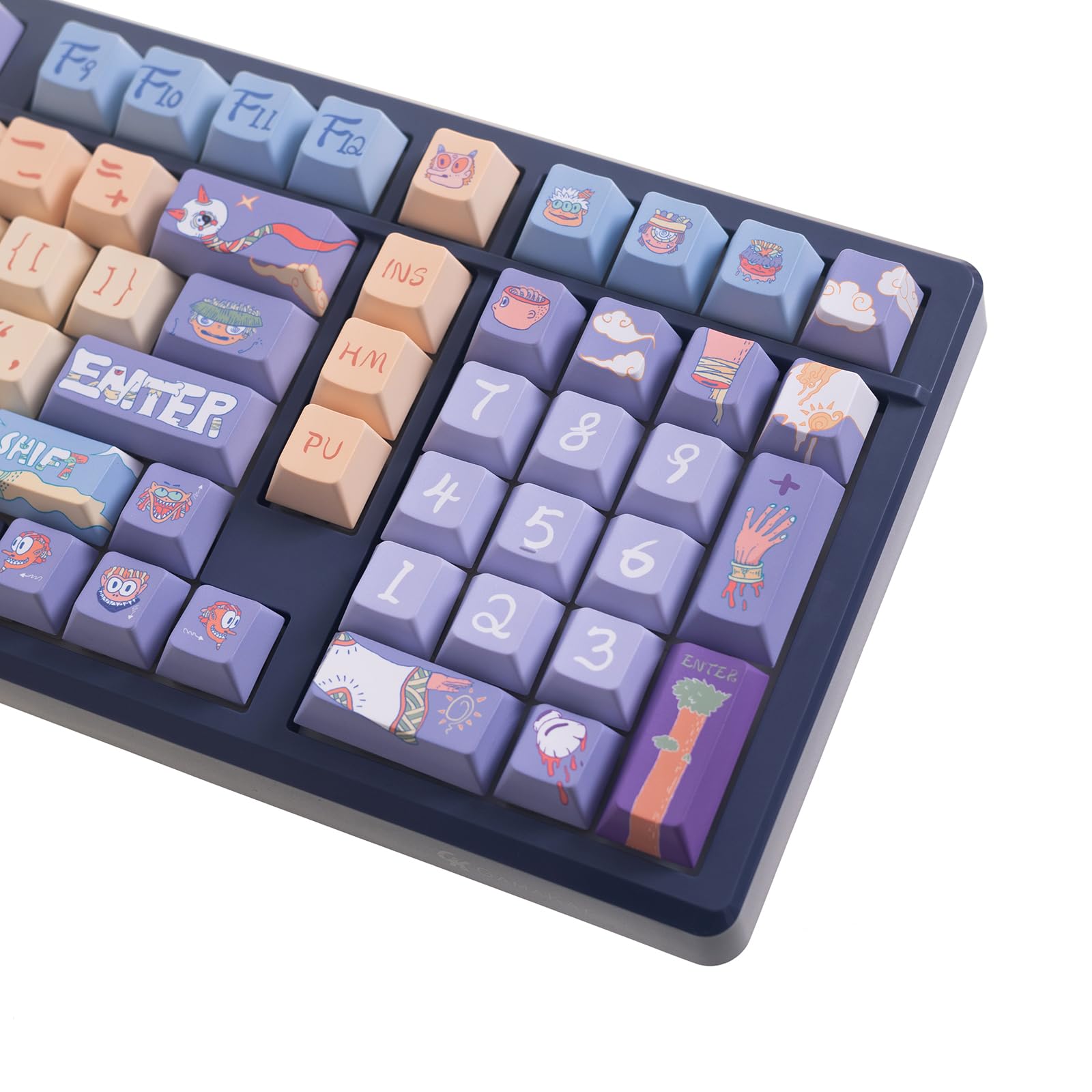 Amazon.com: GK GAMAKAY 139 Keys Modern Keycaps Set, Five-Sided